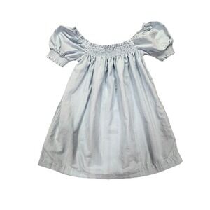 Free People Moana Mila Summer Beach Puff Mini Dress, Blue, X-Small, RRP $78